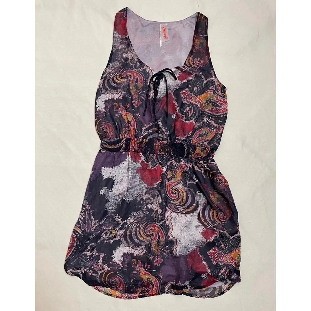 New Free People Falling For Georgette Sleeveless Mini Dress Size L